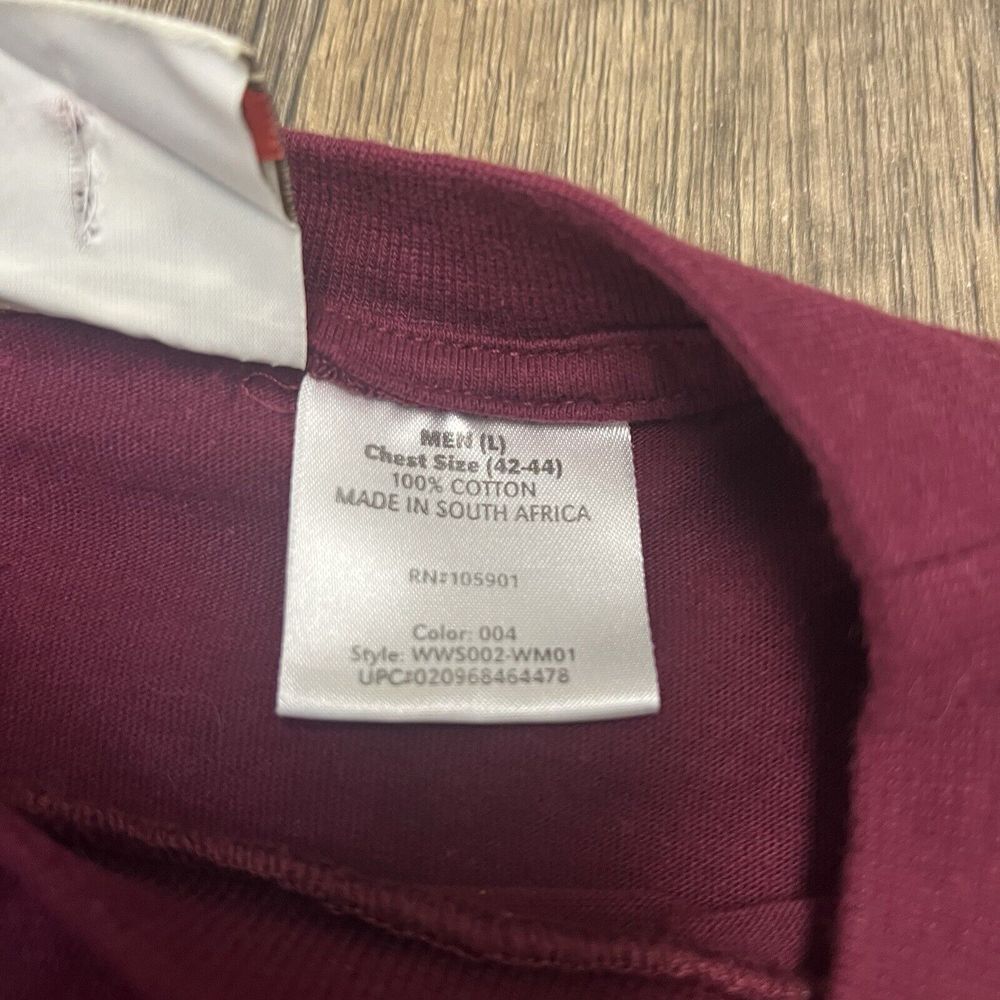 Y2K Winchester 1866 Long Sleeve T-Shirt Men's Large Maroon Western Hunting - Picture 4 of 10